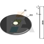 Disque lisse semeur, 350x3mm, pour semoir Lemken Solitair, Saphir, 3490010, NIAUX 200