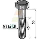 Vis agricole 18x55 mm HEF pas de 150