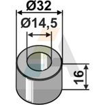 Entretoise 14,5x32xlong.16 mm pour broyeur AGROMEC TML, 3000598, pièce interchangeable