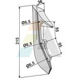 Pointe de soc maïs pour semoir KUHN - NODET, BLA0091D, pièce interchangeable