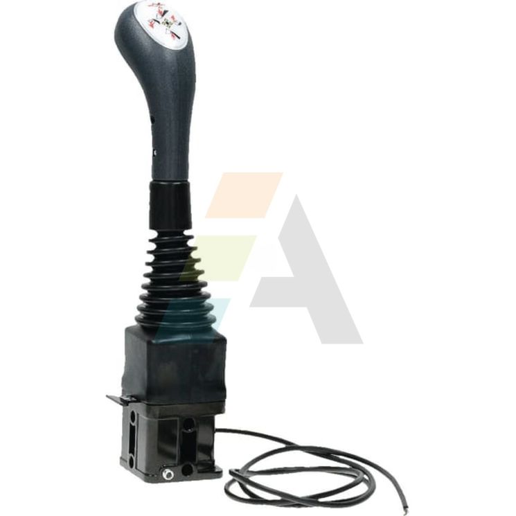 Joystick monolevier chargeur en croix, 1 fonction électrique, raccordement a rotules, pour METAL-FACH, ITEC, POD-HPZ-000104, pièce interchangeable