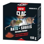 Souricide en grain au difénacoum 150 g, RATU'CLAC