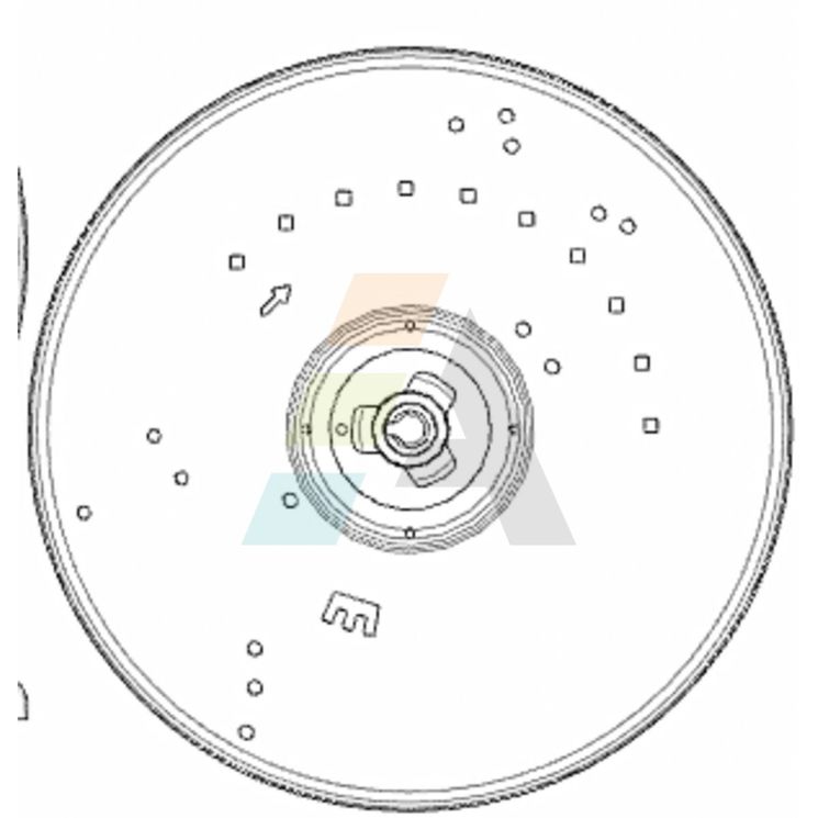 Plateau gauche , pour distributeur d'engrais SULKY, 016390 - 916390, pièce origine