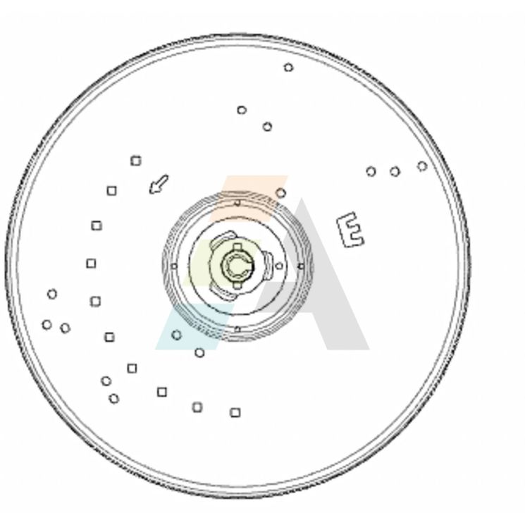 Plateau droite ev so, pour distributeur d'engrais SULKY, 016391 - 916391, pièce origine