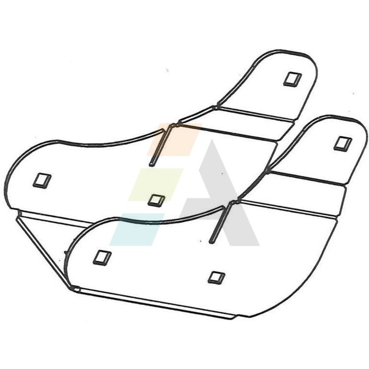 Chape centrale deflecteur ev, pour distributeur d'engrais SULKY, 060227 - 960227, pièce origine