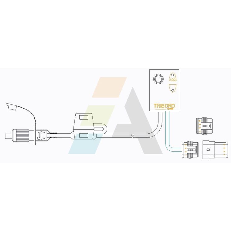 Faisceau tribord, pour distributeur d'engrais SULKY, 683815 - 983815 - 083815, pièce origine