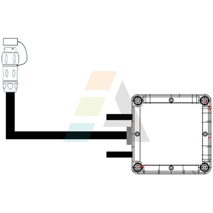 Boite de connexion , pour distributeur d'engrais SULKY, 722623, pièce origine