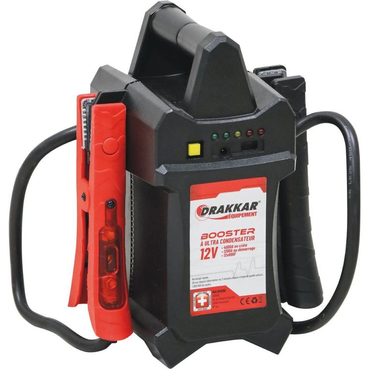 Booster portable 12V à ultra-condensateurs, démarrage en crête 4000A, DRAKKAR