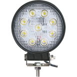 Phare de travail rond 9 LED 10W, lumens 450, Ø114x50 mm