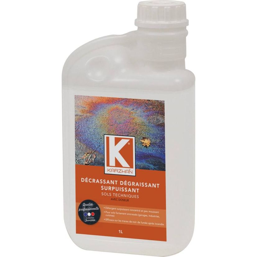 Dégraissant polyvalent surpuissant, bidon de 1 litre avec doseur, KARZHAN