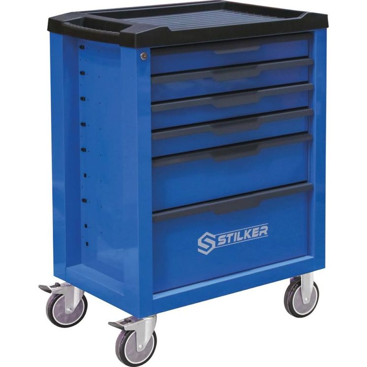 Servante d'atelier 6 tiroirs, charge maxi 250 kg, sans outil, 677x451x964 mm, STILKER