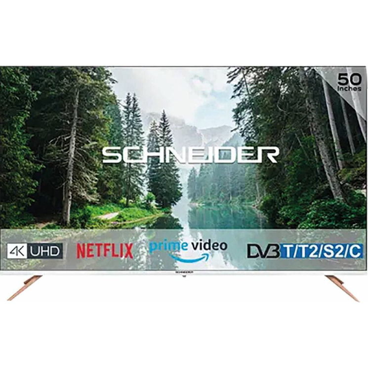 Télévisieur Smart TV4K 50" UHD, SCHNEIDER