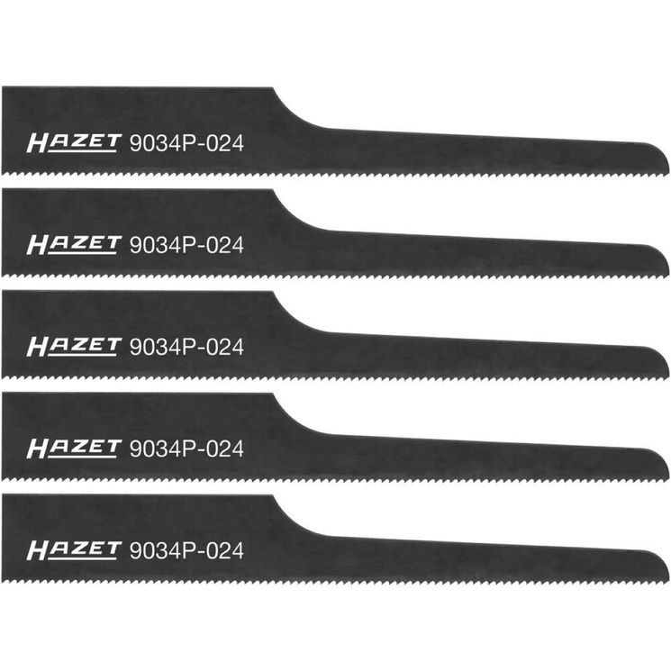 Lot de 5 lames de scie sabre 24 dents pour HZ218288, 9034P-024/5, HAZET