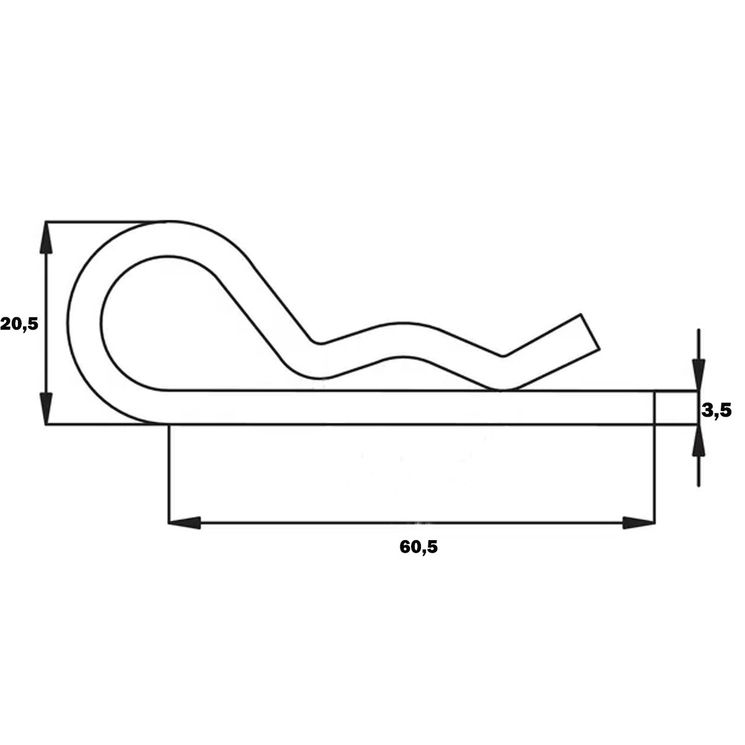 Goupille beta diamètre 3,5 mm