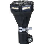 Gyrophare à LED MICRO BRIGHT simple flash 12V sur tige flexible, homologué R65-R10