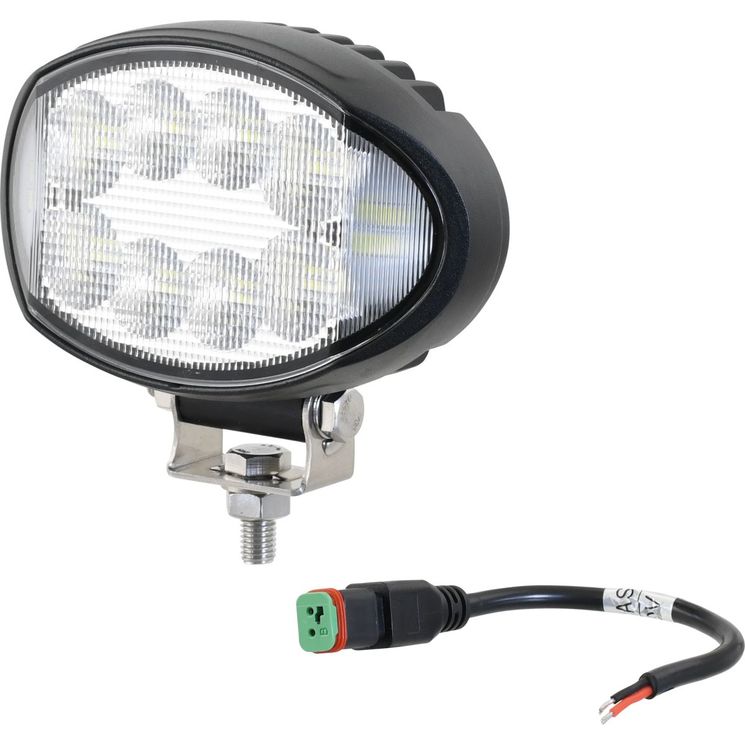 Phare de travail LED ovale, pour tracteur UNIVERSEL, 9720 Lumens 180°