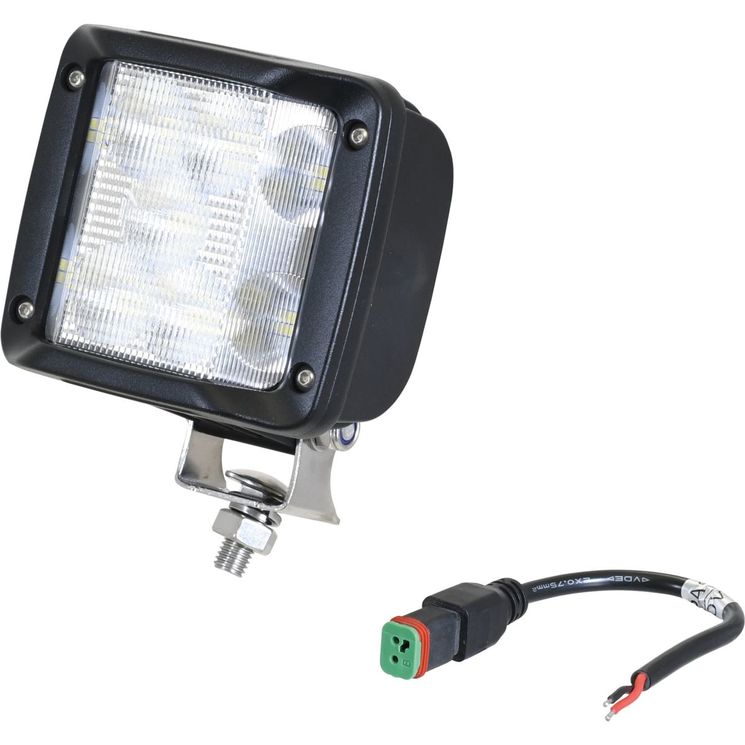 Phare de travail carré LED, pour tracteur UNIVERSEL, 72W, 9720 lumens