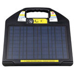 Électrificateur sur batterie avec un panneau solaire, HORIZONT Trapper AS50