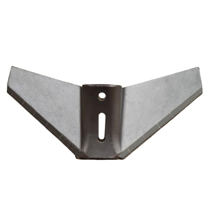 Aileron carbure, pour Déchaumeur à dents, largeur 500mm, trou 12mm, pour Cultivateur QUIVOGNE Maxiculteur, pièce interchangeable