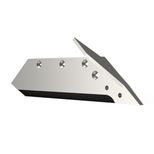 Soc carbure à aileron 16”, 580886 583818 droit, charrue Kuhn - Huard, pièce interchangeable