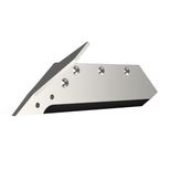 Soc carbure à aileron 16”, 580887 583819 gauche, charrue Kuhn - Huard, pièce interchangeable