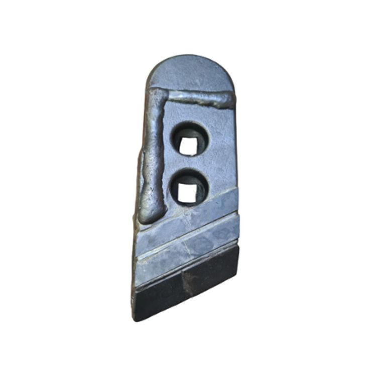 Pointe avec plaquette carbure, plaquette arrière et rechargement, pour charrue KVERNELAND, 80x25 mm, 053090, droite, pièce interchangeable