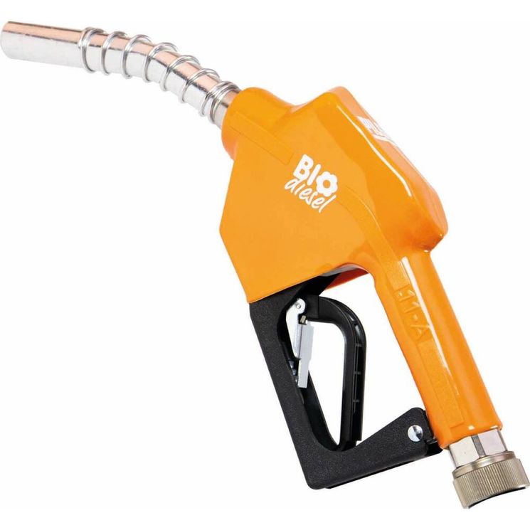 Pistolet gasoil métallique à arrêt automatique 70 l/min avec raccord tournant femelle 1", convient au Biodiesel B100, PIUSI