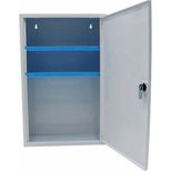 Armoire à pharmacie en tôle avec 1 porte, 46x30x14cm