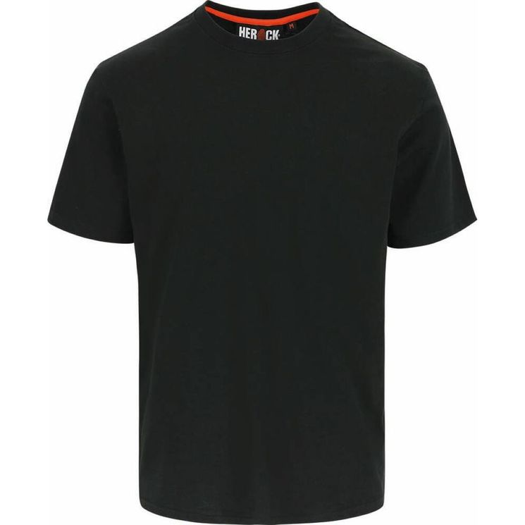 T-shirt basic 100% coton, noir, taille XS à XXXXL