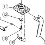 Support de dents montage rapide Ø90 mm, 52600410, pour herse rotative KUHN, remplace 52600400, pièce origine