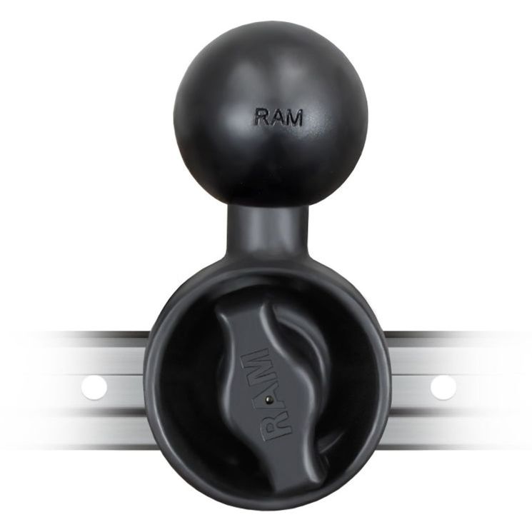 Base ronde avec fixation pour rail latérale boule-rotule taille C, RAM