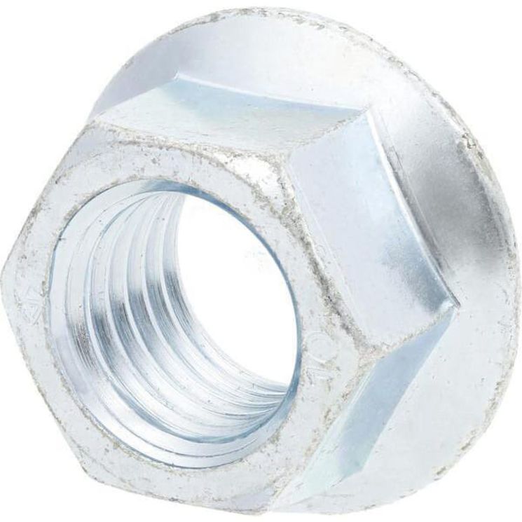 Ecrou Ripp cranté diamètre 12 mm, classe 10, acier brut