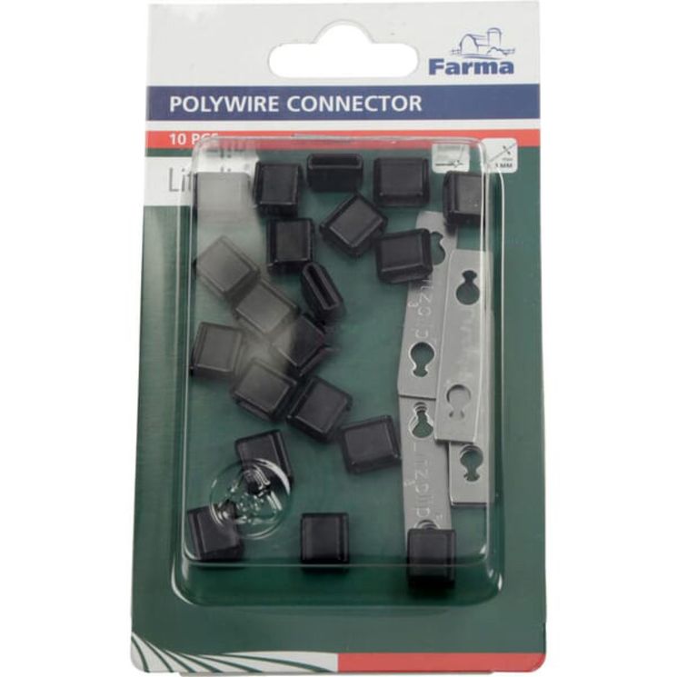 Lot de 10 connecteurs Litzclip INOX pour fil jusqu'à 3mm