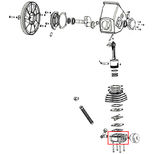 Culasse pour compresseur p857, WD25BW005, PRODIF EXPERT