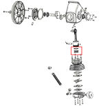 Jeu de segments complet + joints pour compresseur k25, 9434C15, PRODIF EXPERT