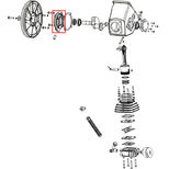 Flasque de moteur de compresseur, WBM25044, PRODIF EXPERT