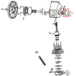 Flasque de carter pour compresseur p857, WD25BW033, PRODIF EXPERT