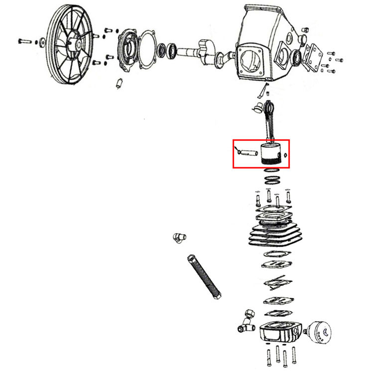 Clips d'axe piston pour compresseur vf305, VF305022, PRODIF EXPERT