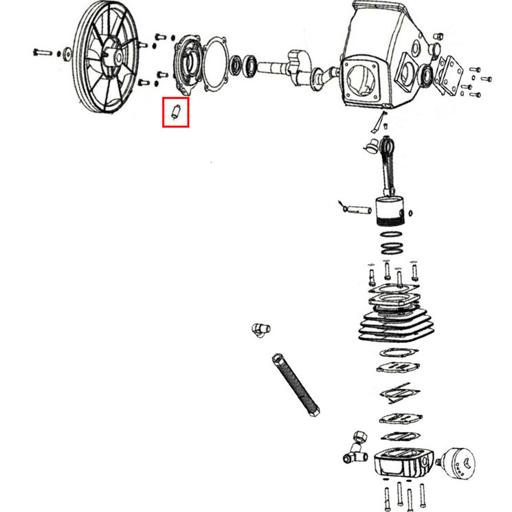 Reniflard + joint pour compresseur k25, 36507050, PRODIF EXPERT