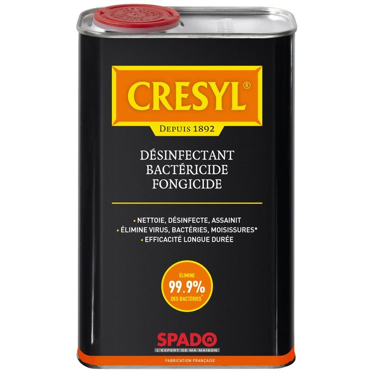 Désinfectant bactéricide et fongique 1 litre, CRESYL