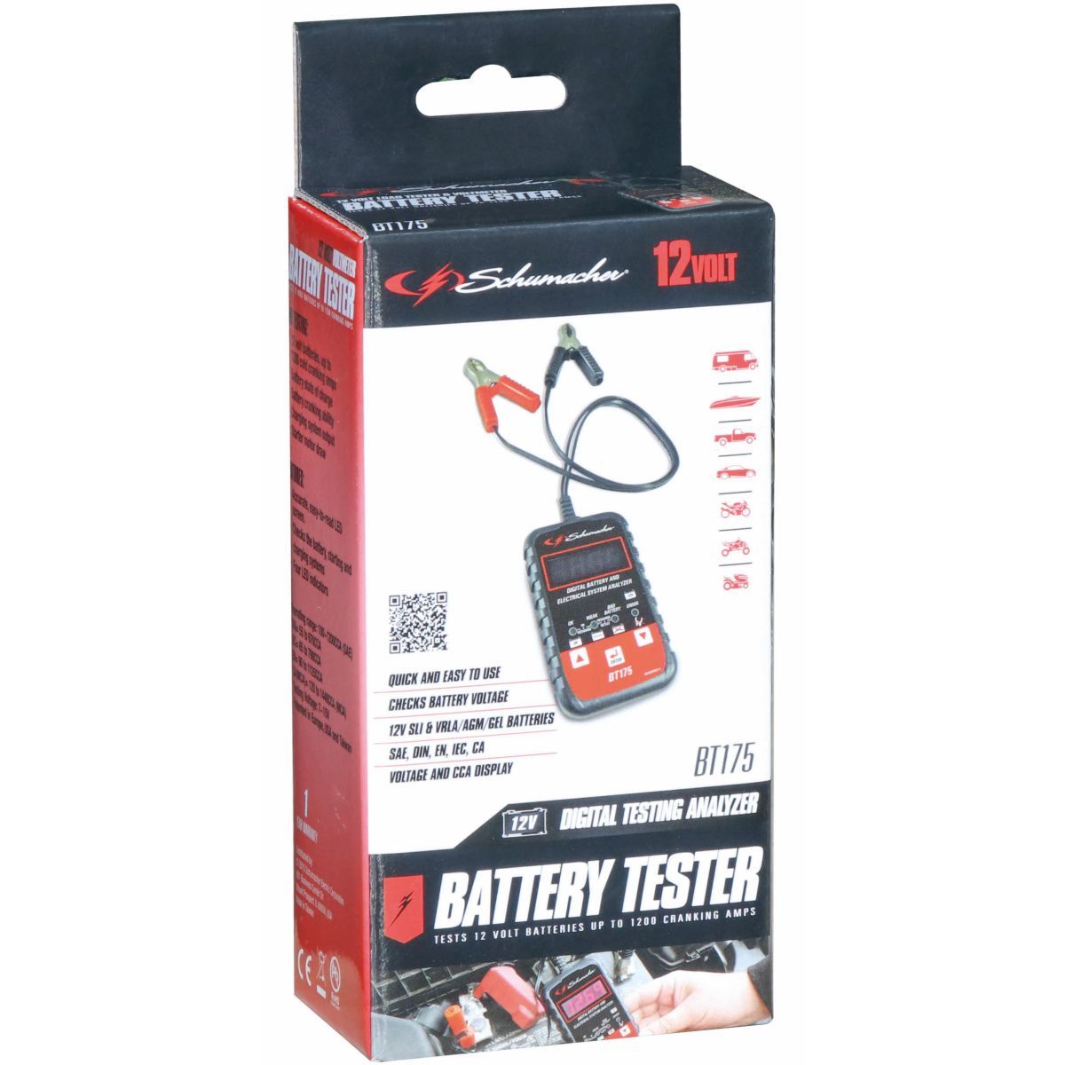 BT175 Schumacher 12V Digital Battery Tester — Partsource