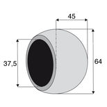 Rotule pour crochet inferieur cat 3, Ø37,5x64 mm, WALTERSCHEID