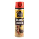 Traceur de chantier aérosol fluo rouge, STAR MARKER, 500 ml