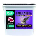 Raticide souricide Gardentop, bromadiolone 50mg/kg, pâte concentré sachet 10 g, seau de 5 kg