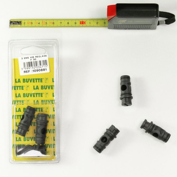 Blister 3 vis de réglage avec joints pour F30, 1090881, LA BUVETTE