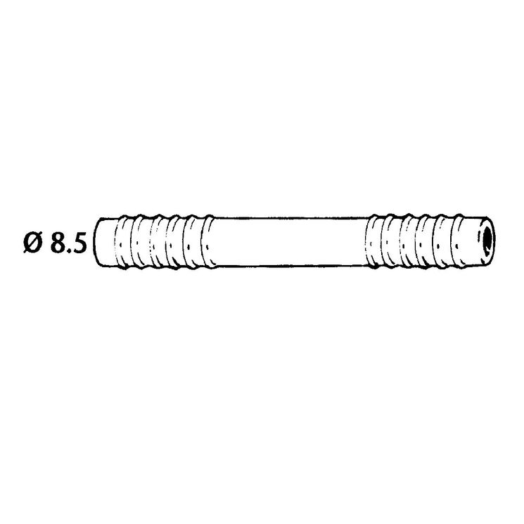 Lot de 8 tuyaux à lait 8x16 Lg180, renforcé 2 côtés