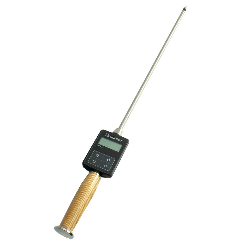 Sonde d'humidité et de température pour foin et paille, sonde de 25 à 200 cm, HFM II, AGRETO