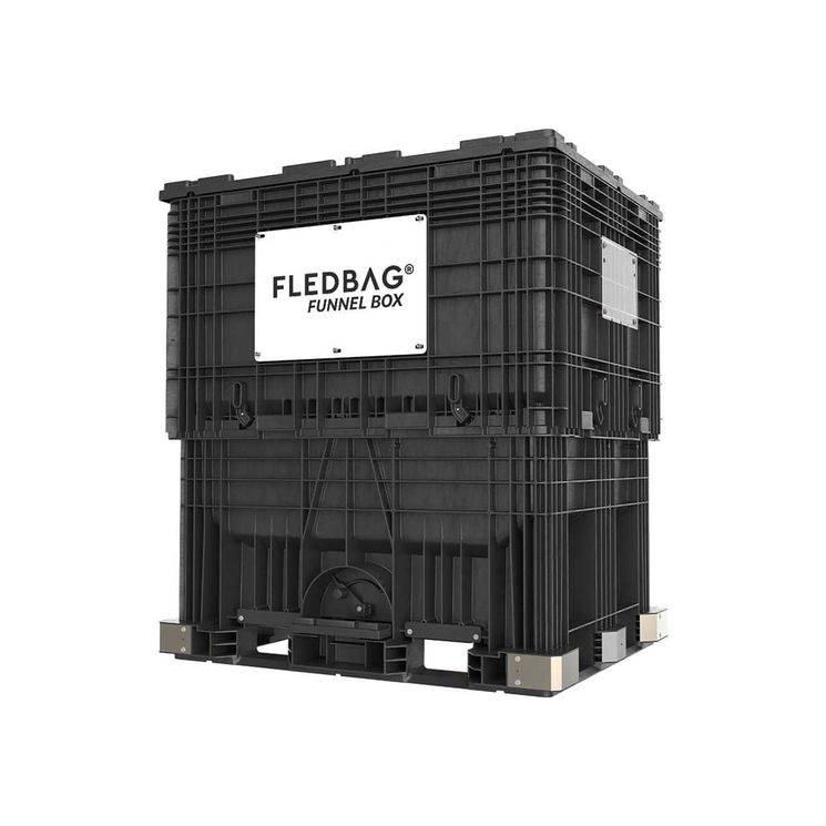 Container de stockage PEHD FUNNEL BOX, 1,60 m² - 1200 Kg, FLEDBAG