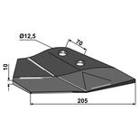 Aileron droit pour déchaumeur à dents LEMKEN Thorit, 3374428, pièce interchangeable