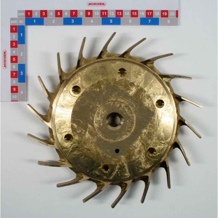 Roue à ailettes 18al ng so408, pour semoir MONOSEM, 66009109 - 6073-1A - 6073.1A - 60731A, pièce origine